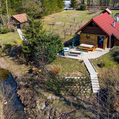 Wooden Cabin Zurej With Hot Tub Bukovje v Babni Gori Exterior foto